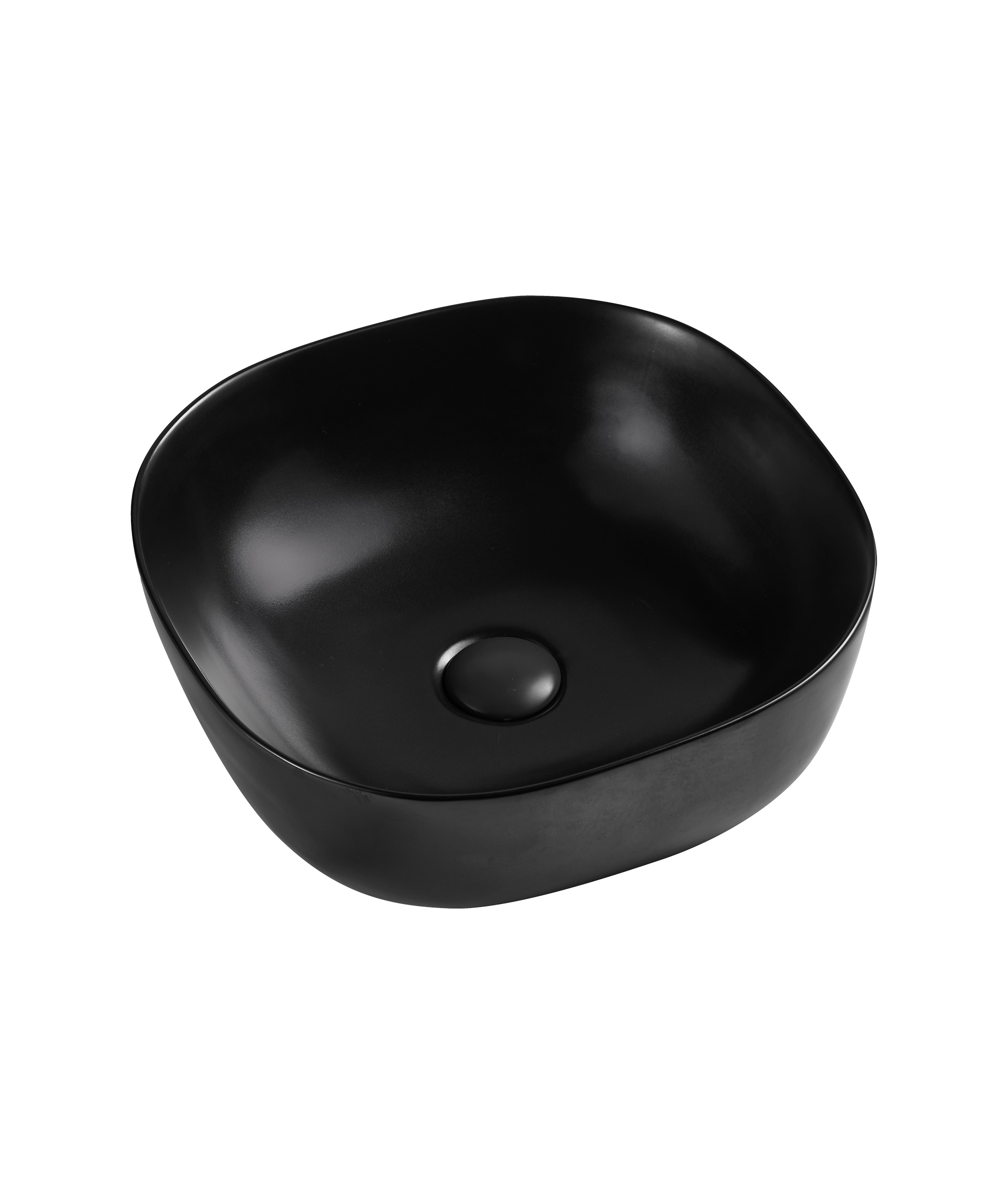 Limni 370 ceramic basin - Black Silk Matte