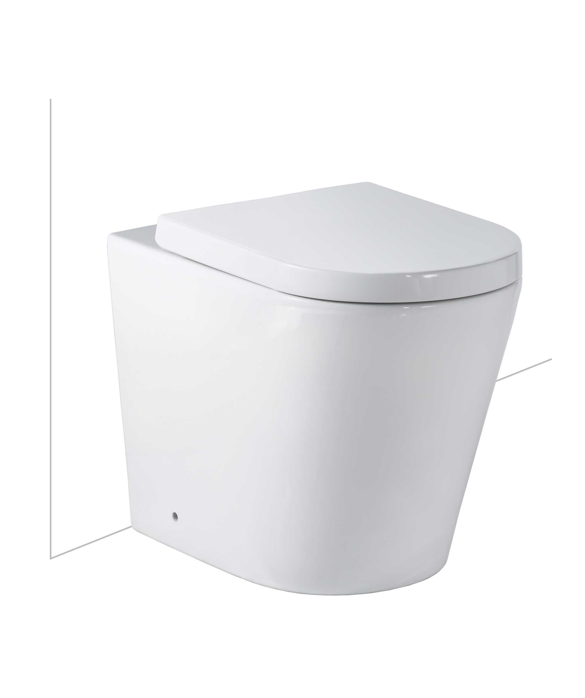 Modia Floor Mount toilet suite - Ambulant compliant