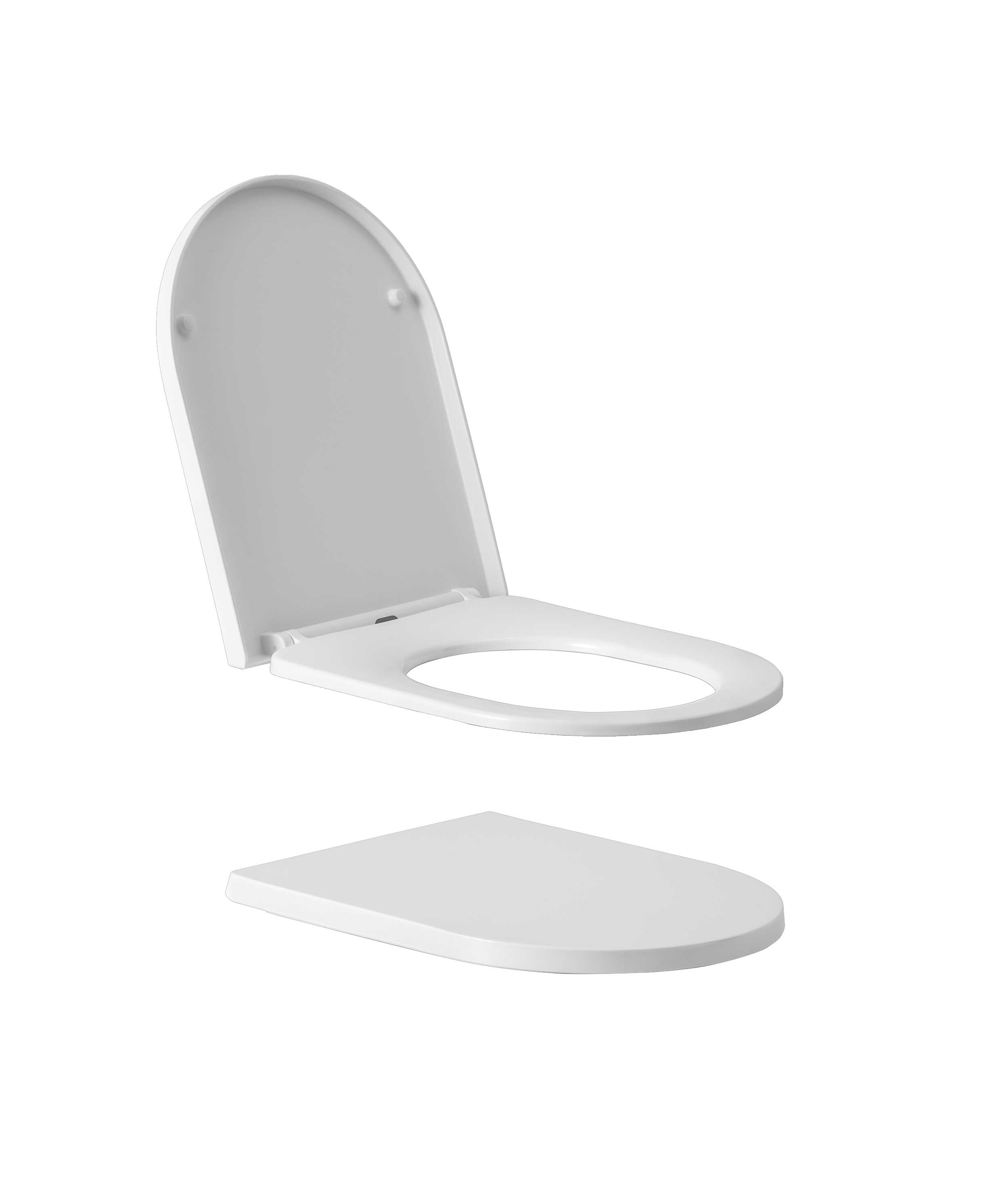 Slim toilet seat - 20mm lid profile