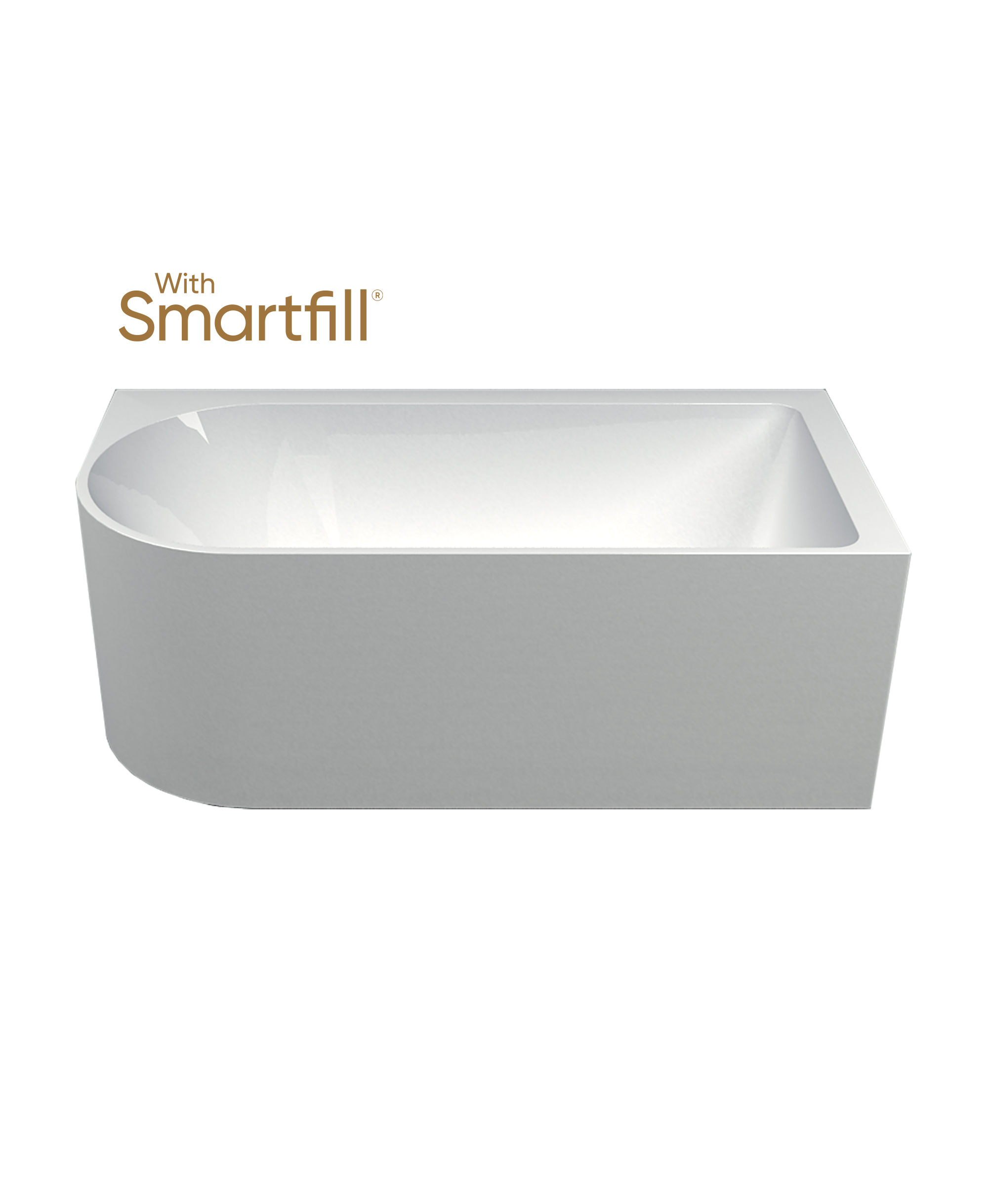 Plati 110 with Smartfill system - Corner bath - 1500 long