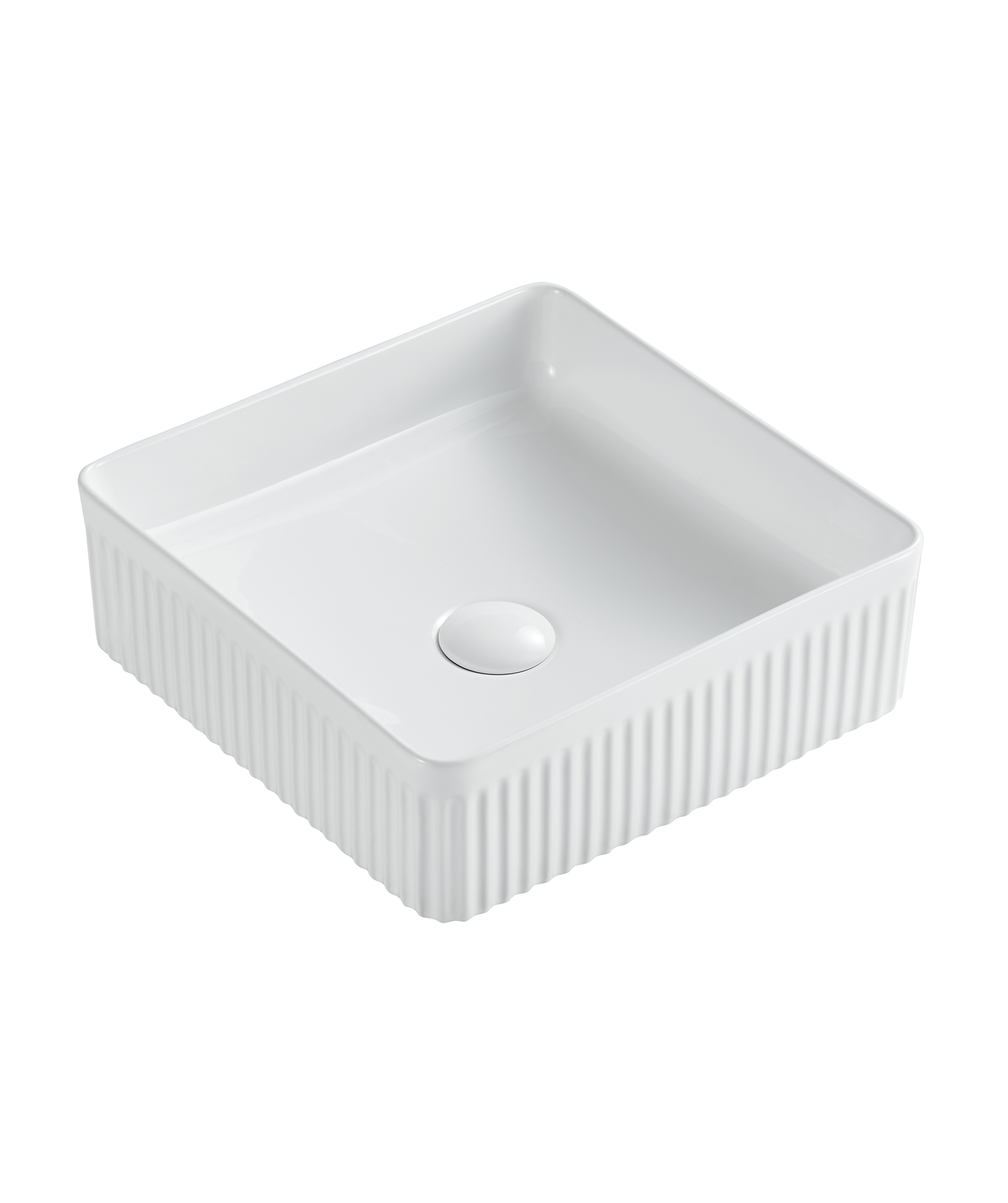 Cleo 365 ceramic basin - White Gloss