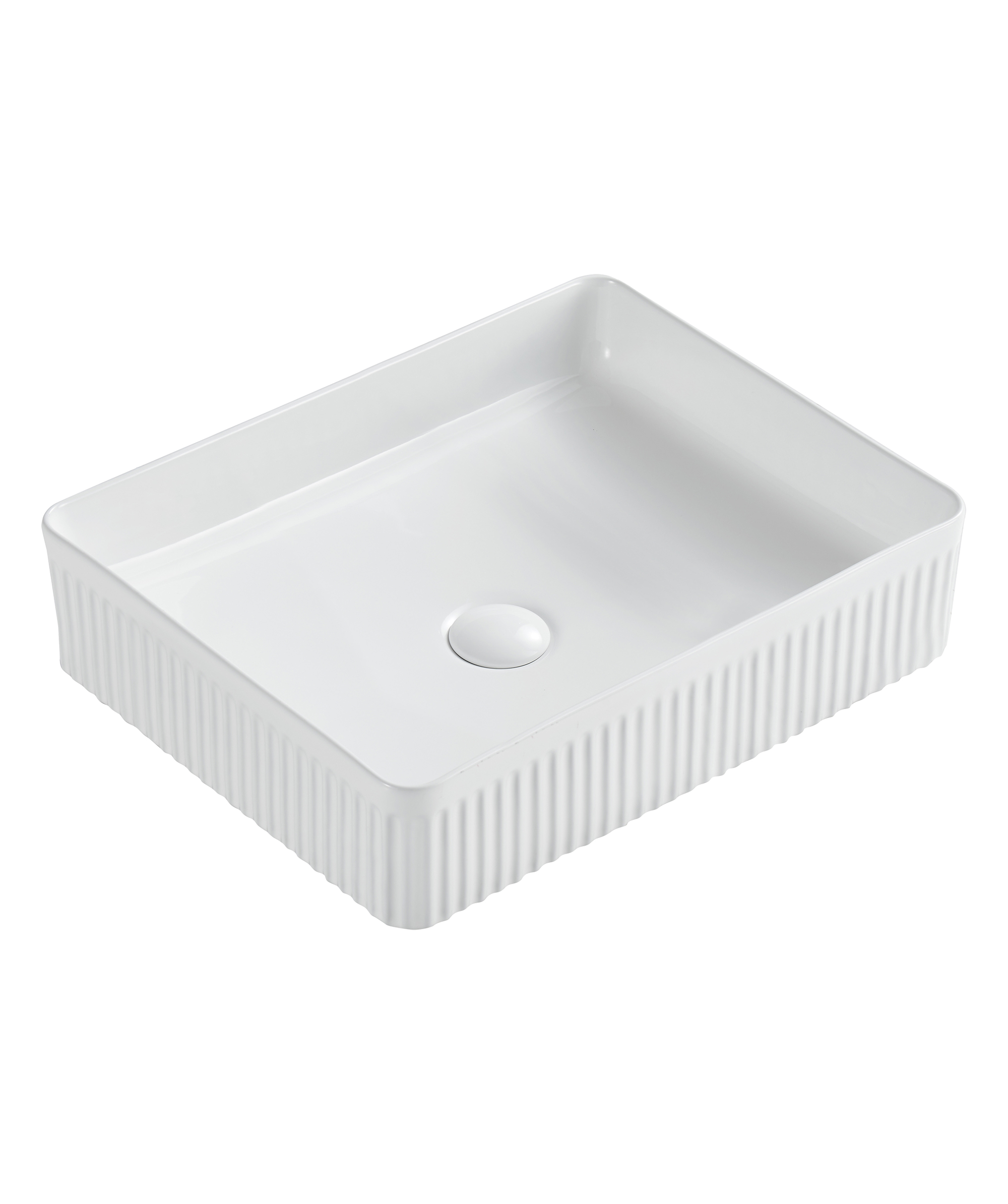 Cleo 501 ceramic basin - White Gloss