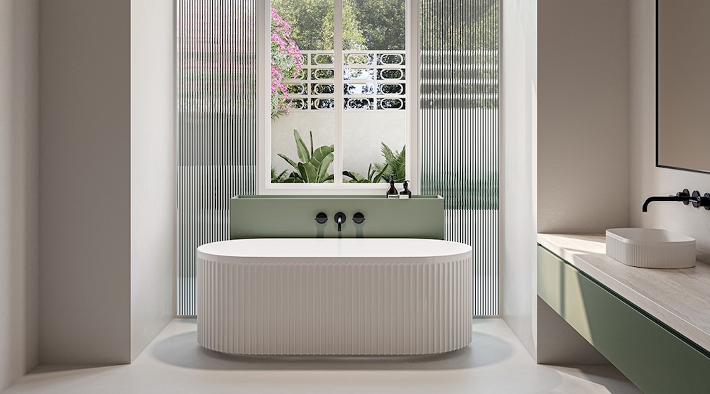 Fluted features: adding elegant curves to your bathroom