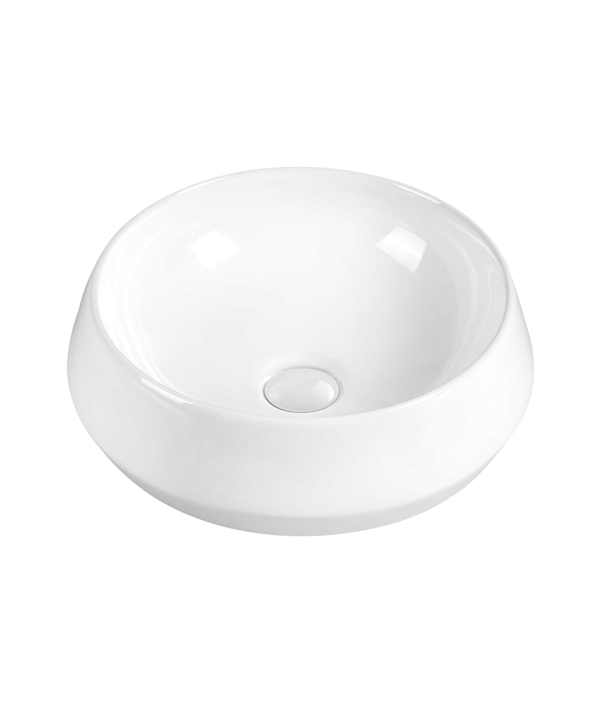 Loni 375 ceramic basin - White Gloss