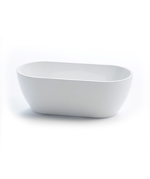 Arko 120 freestanding bath - White Matte - No Overflow