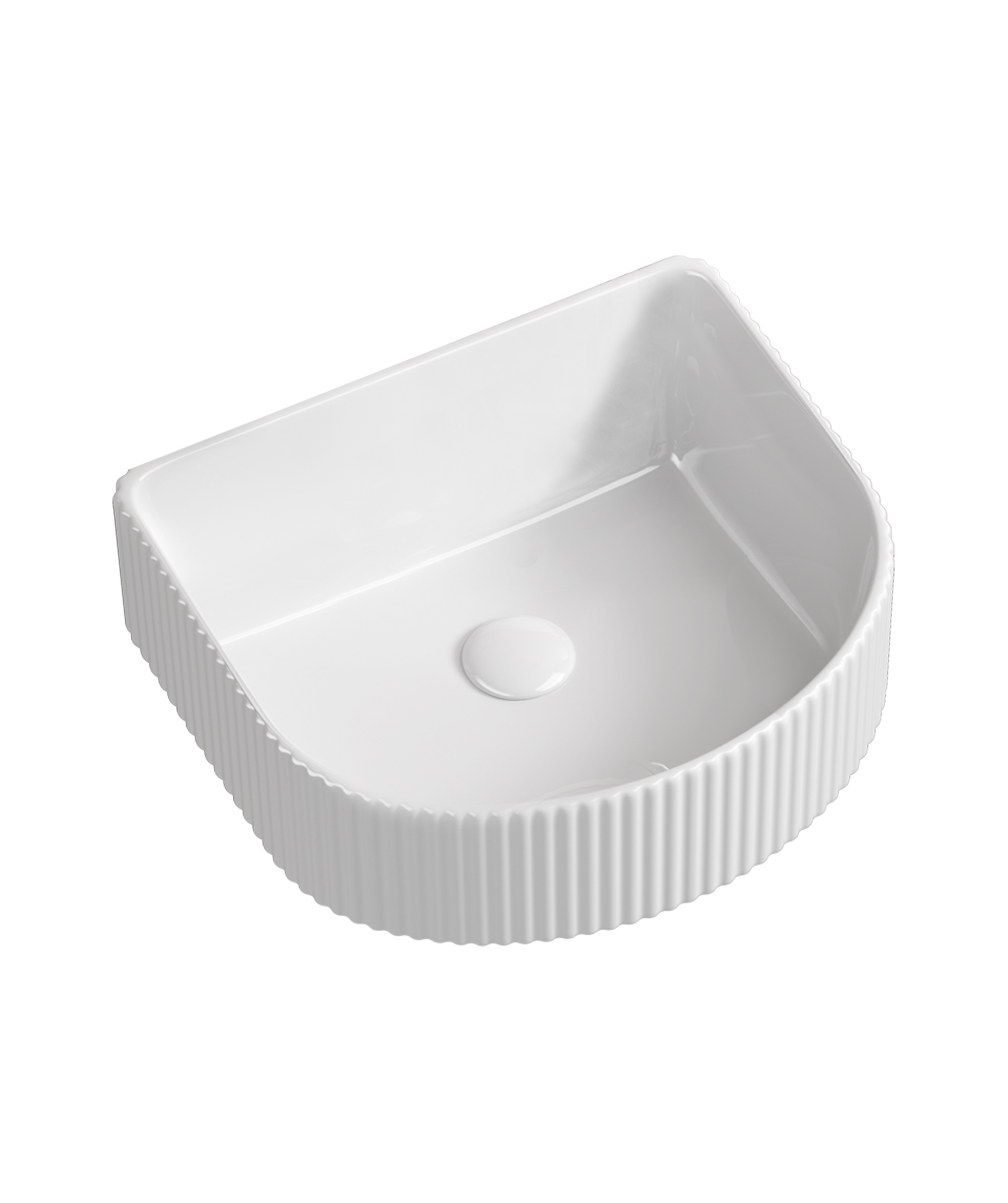 Cleo 402 ceramic basin - White Gloss