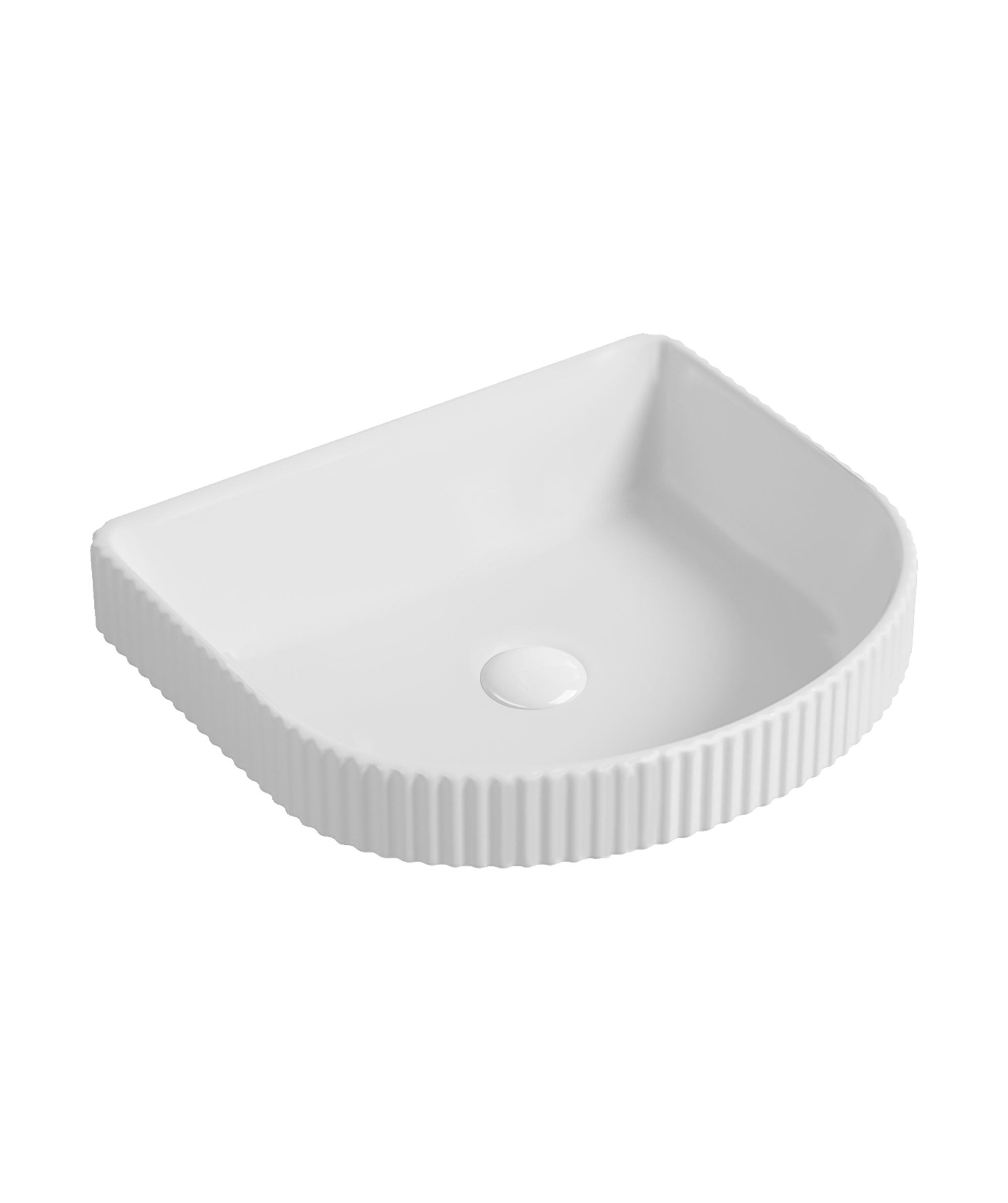 Cleo 430 ceramic basin - White Gloss