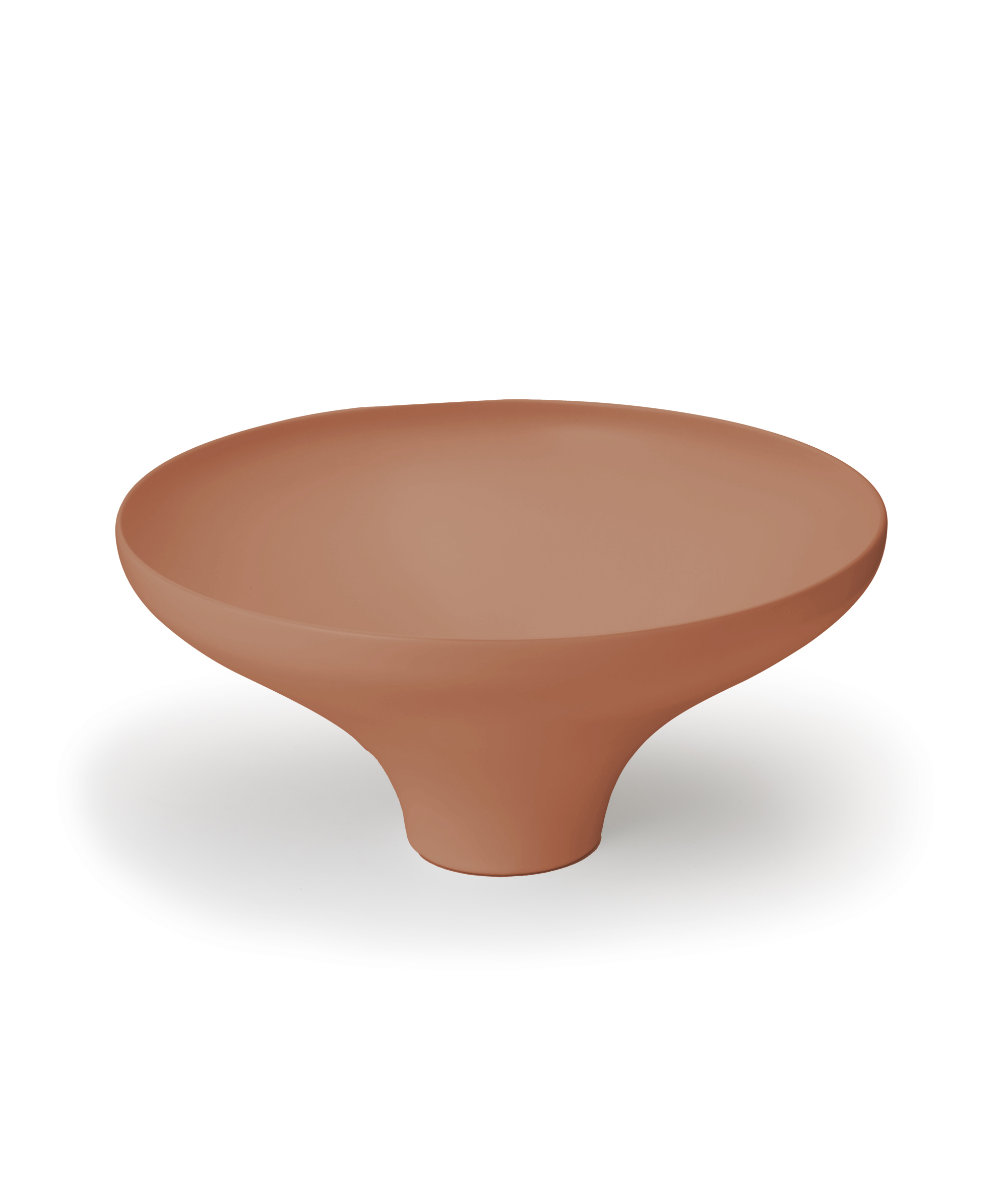 Agra 430 ceramic basin - Terracotta Silk Matte