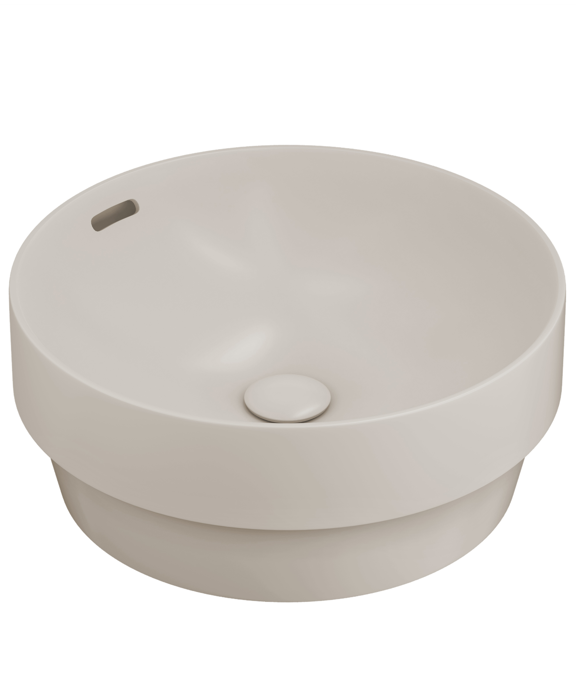 Obello 371 ceramic basin - Saltstone Silk Matte
