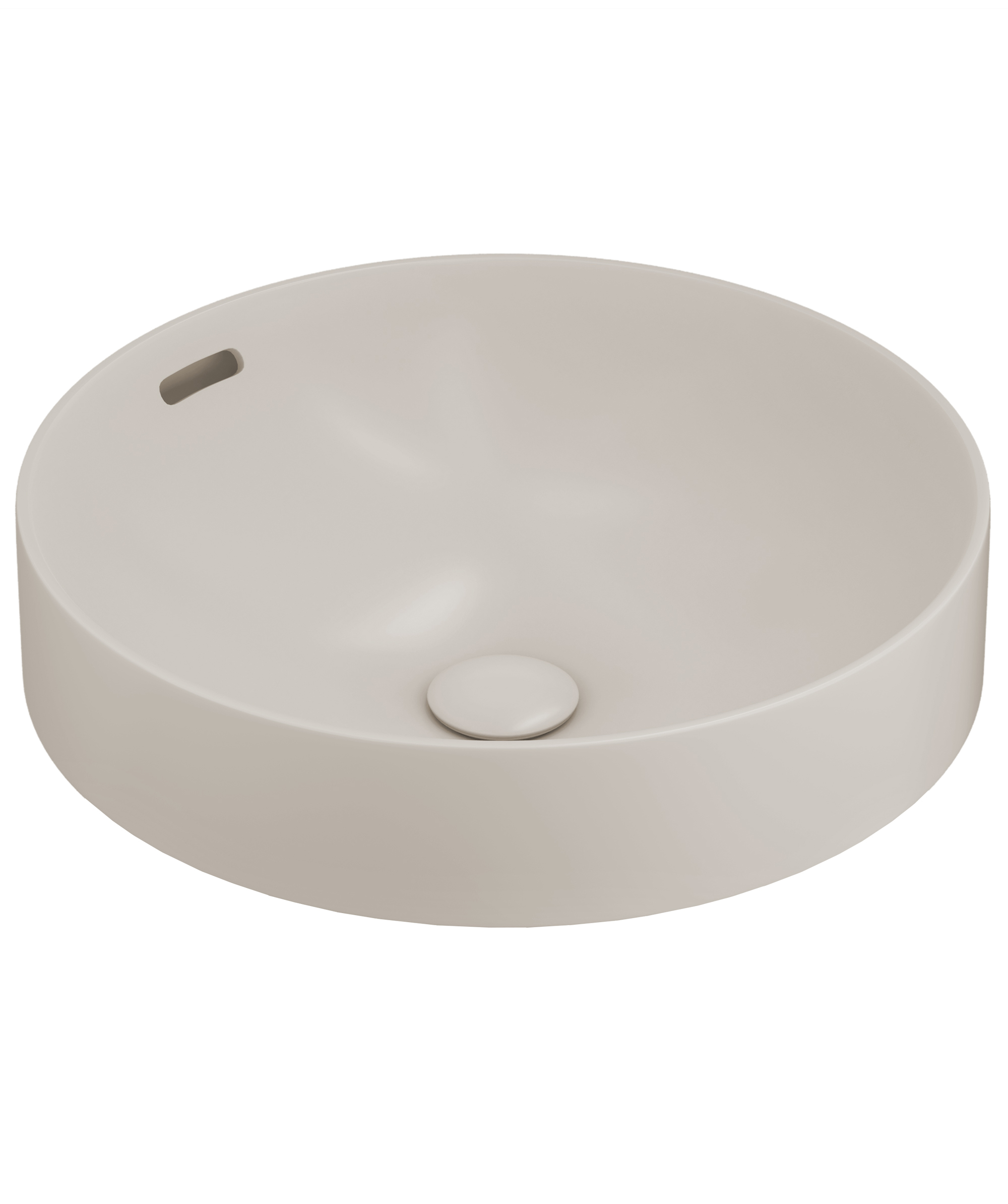 Obello 371 ceramic basin - Saltstone Silk Matte