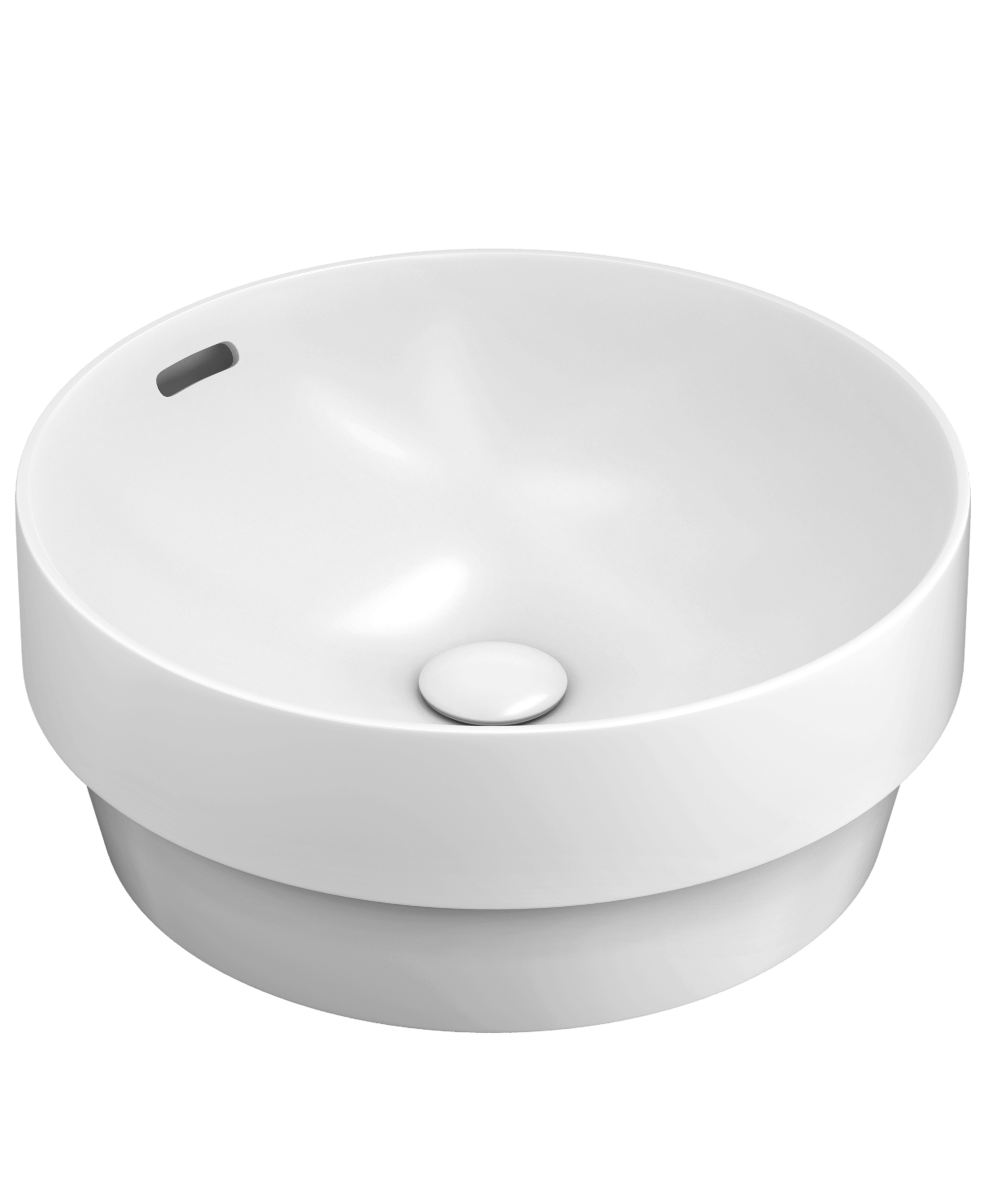 Obello 371 ceramic basin - White Gloss