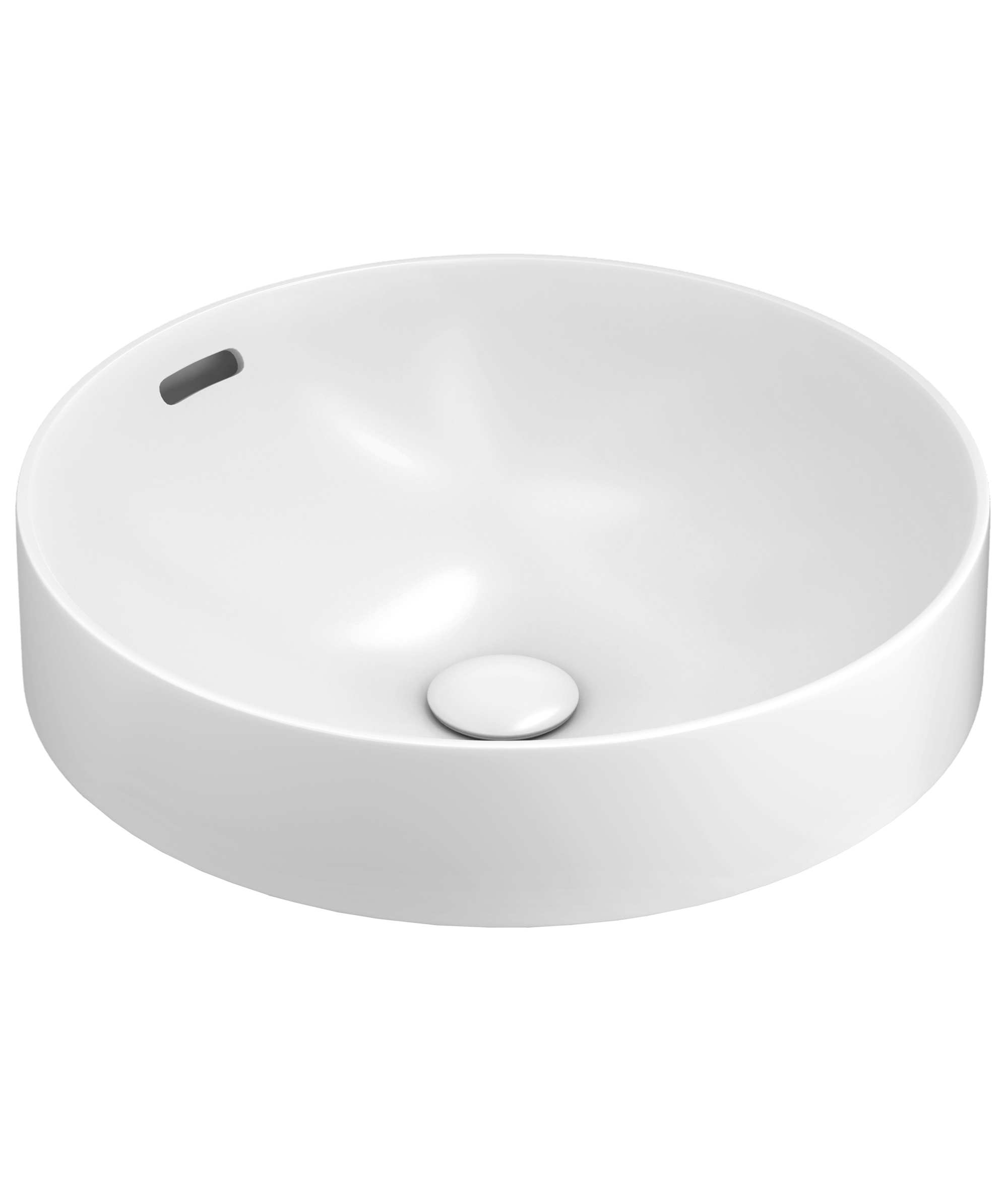Obello 371 ceramic basin - White Gloss