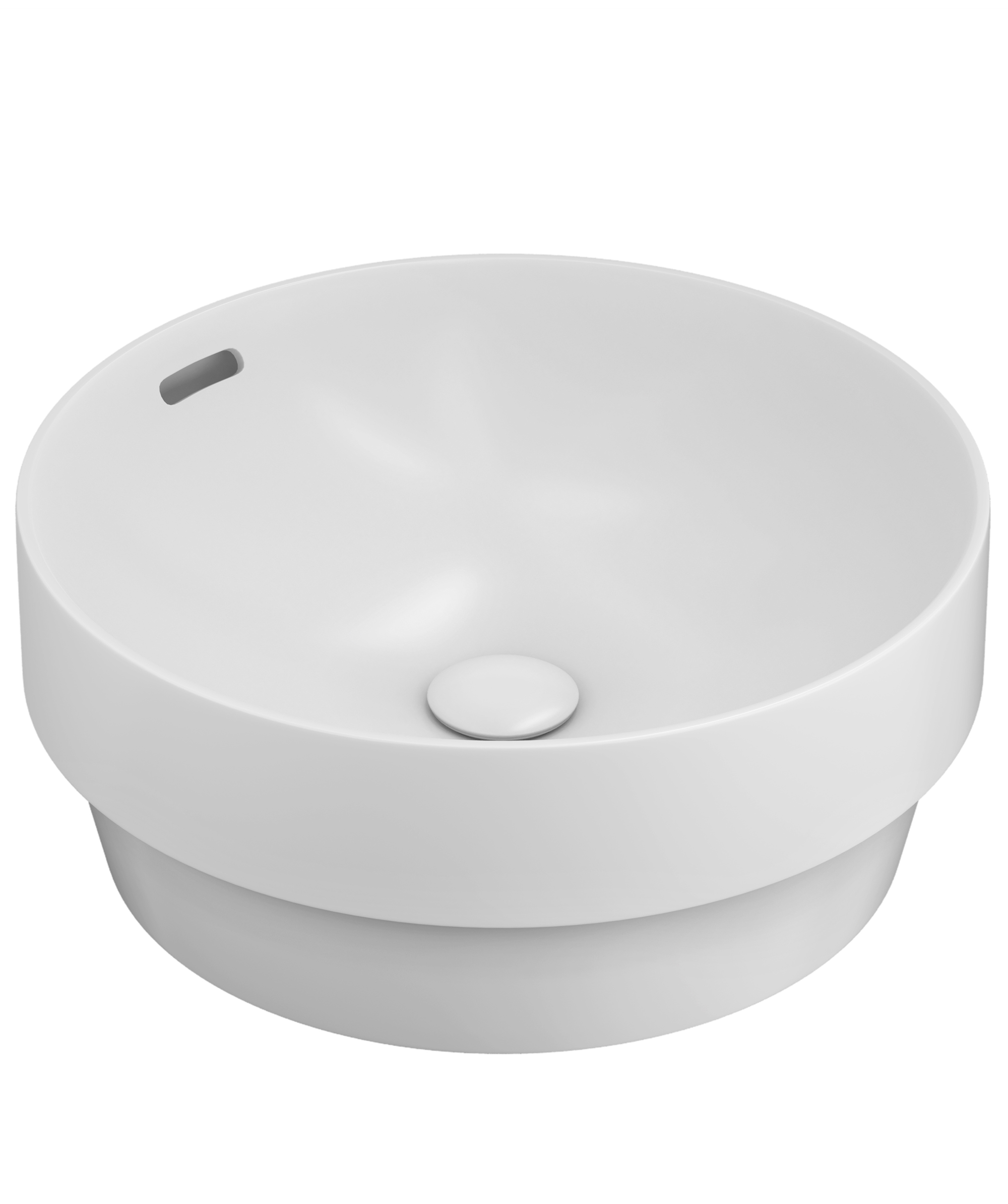Obello 371 ceramic basin - White Silk Matte