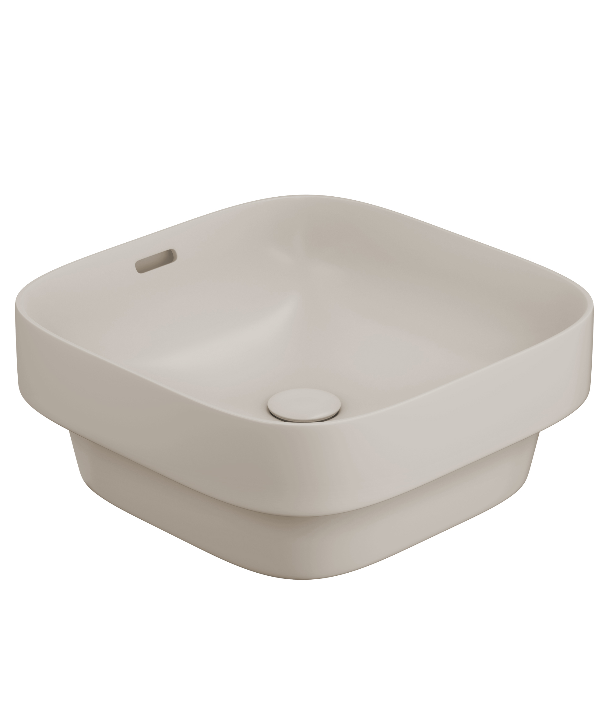 Obello 373 ceramic basin - Saltstone Silk Matte