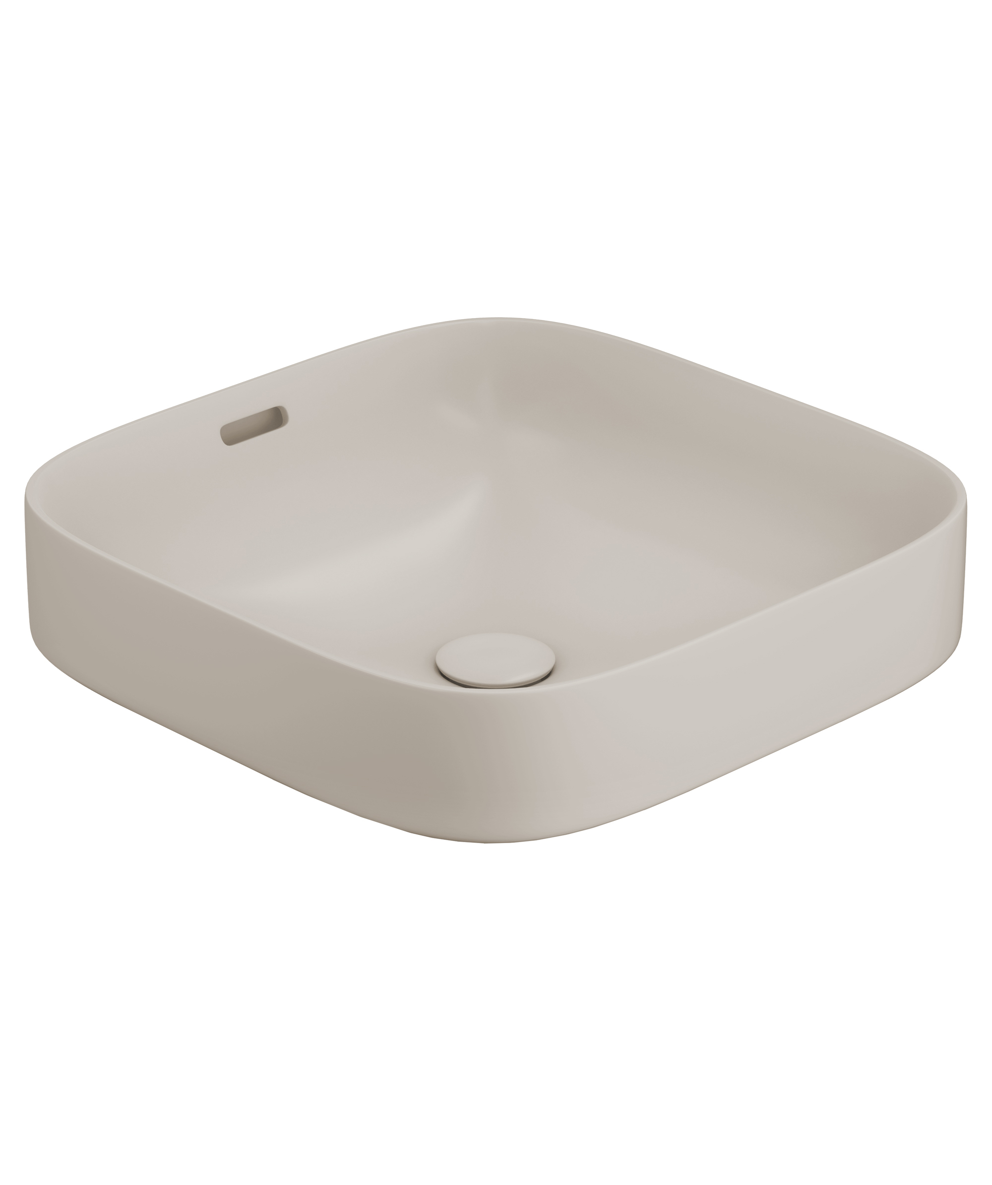 Obello 373 ceramic basin - Saltstone Silk Matte