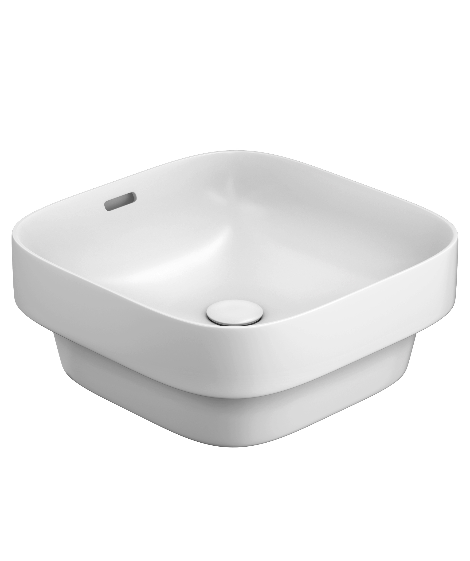 Obello 373 ceramic basin - White Gloss