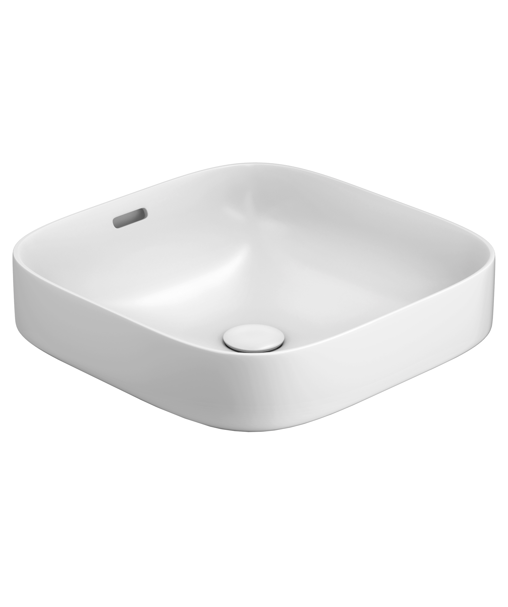 Obello 373 ceramic basin - White Gloss