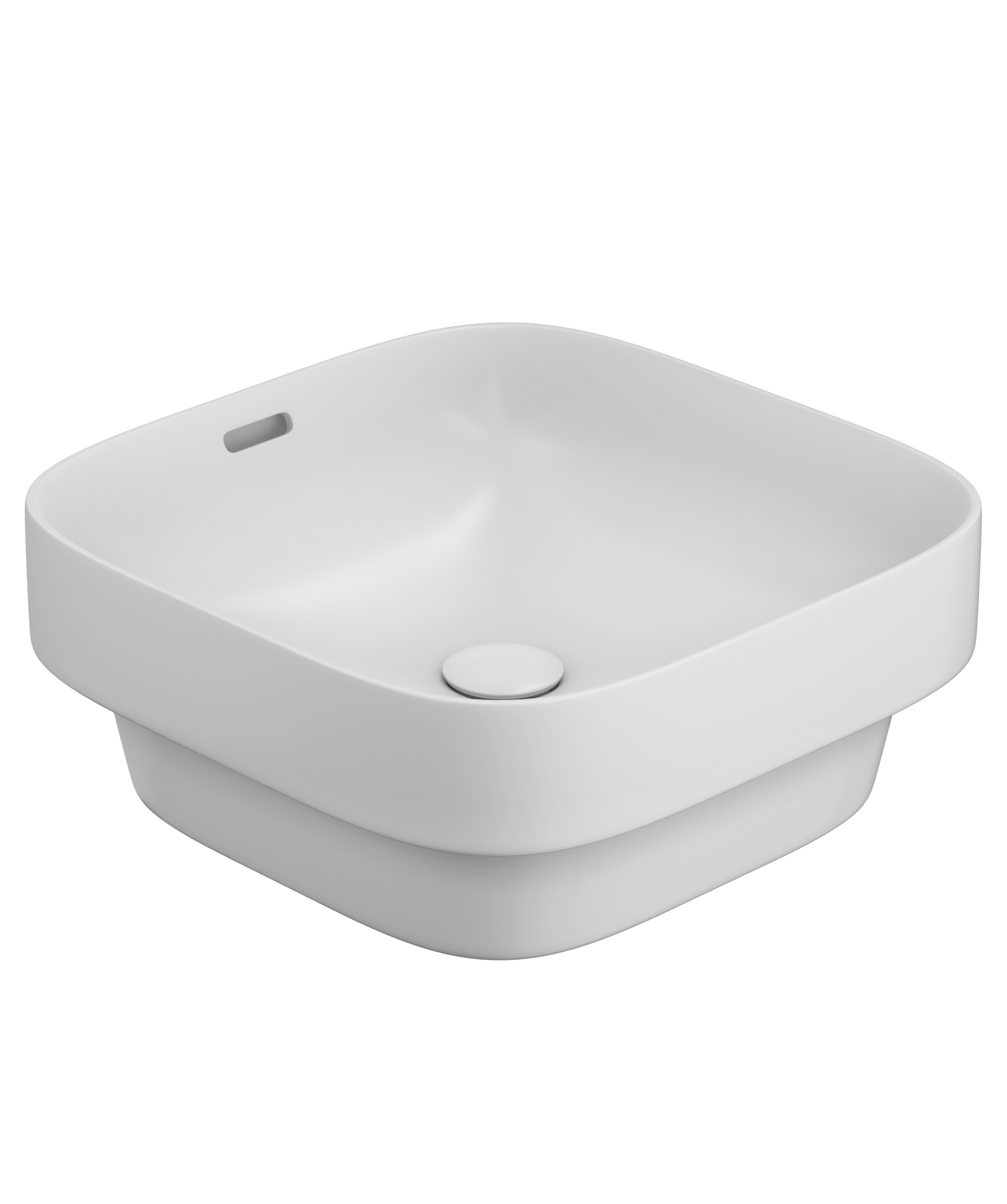 Obello 373 ceramic basin - White Silk Matte
