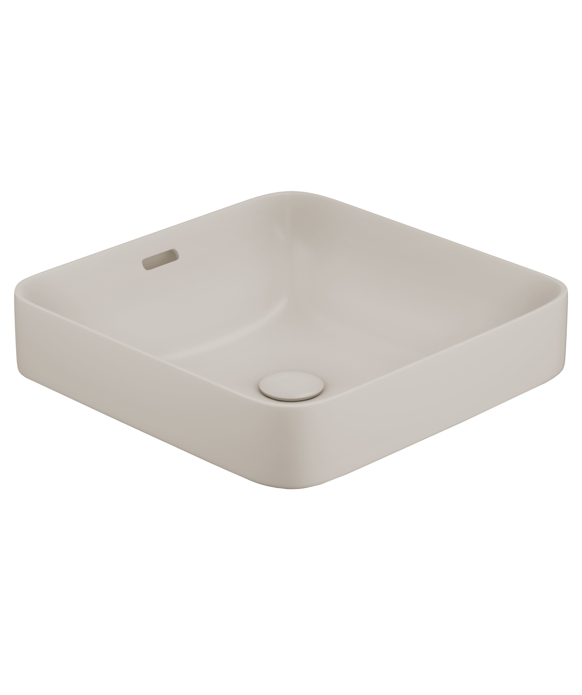 Obello 376 ceramic basin - Saltstone Silk Matte