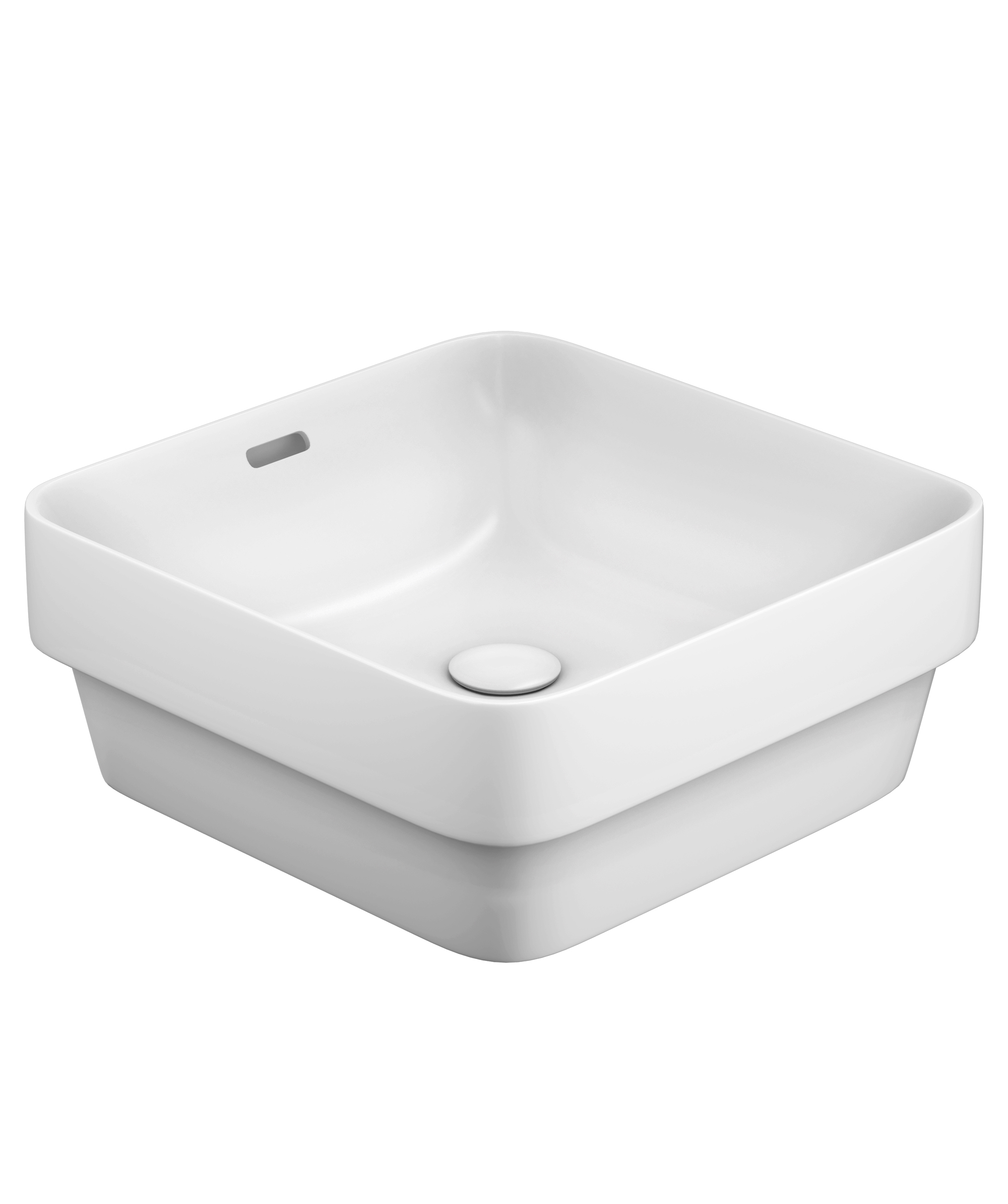 Obello 376 ceramic basin - White Gloss
