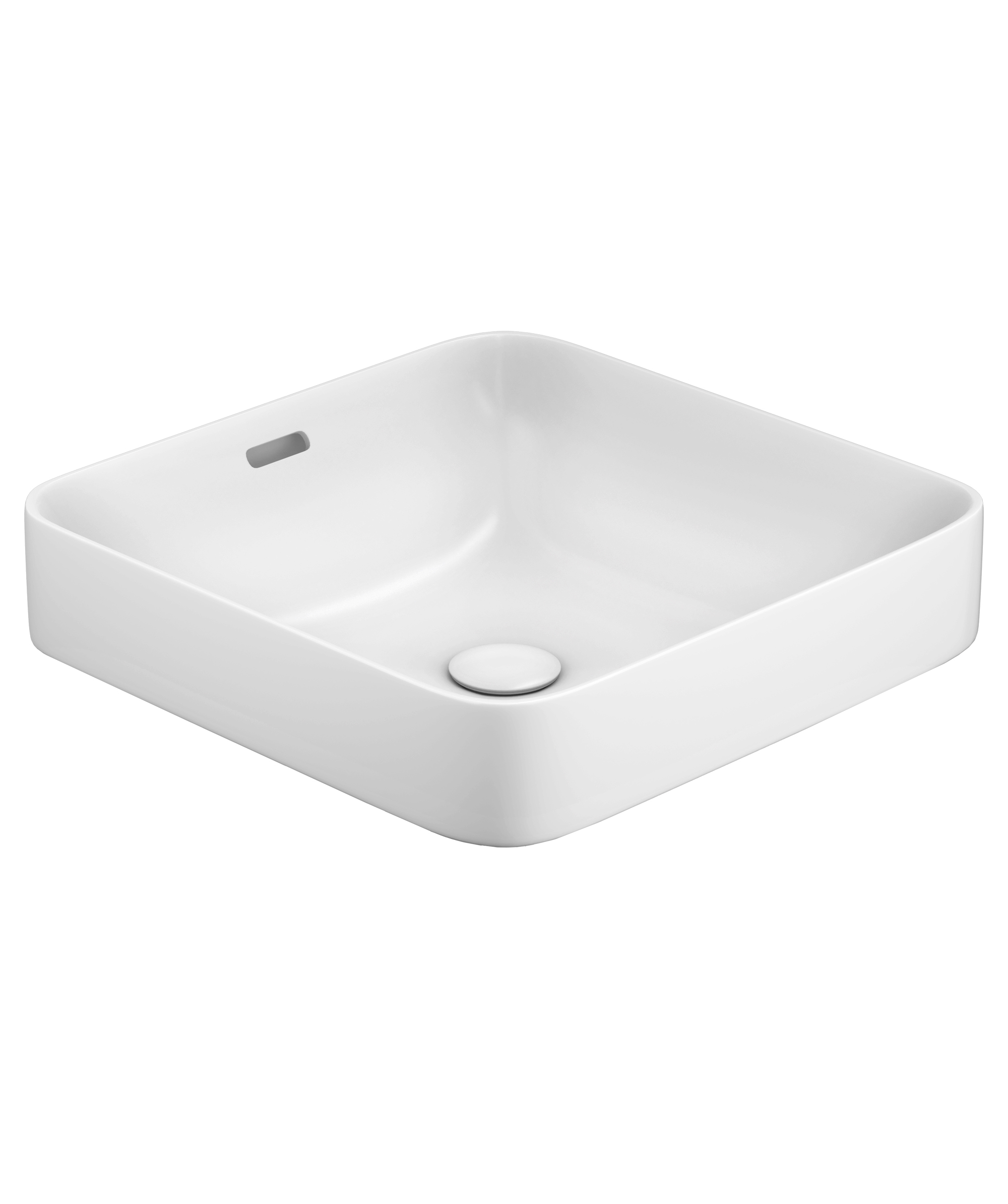 Obello 376 ceramic basin - White Gloss