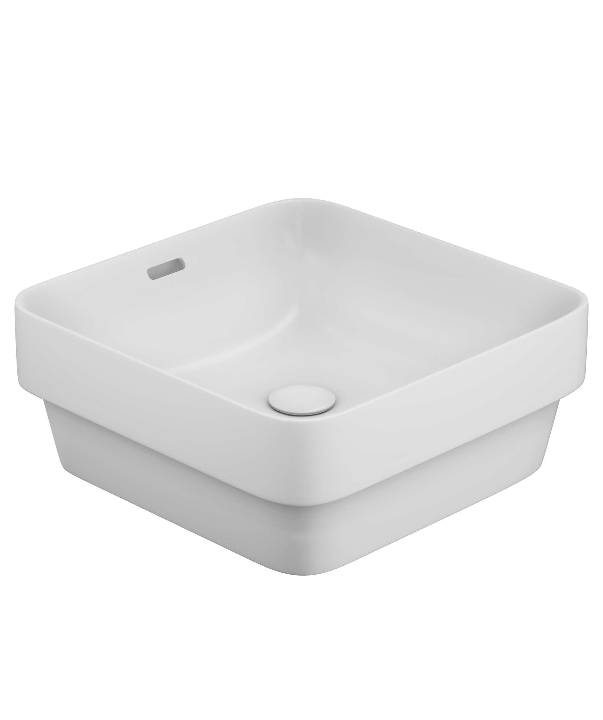 Obello 376 ceramic basin - White Silk Matte