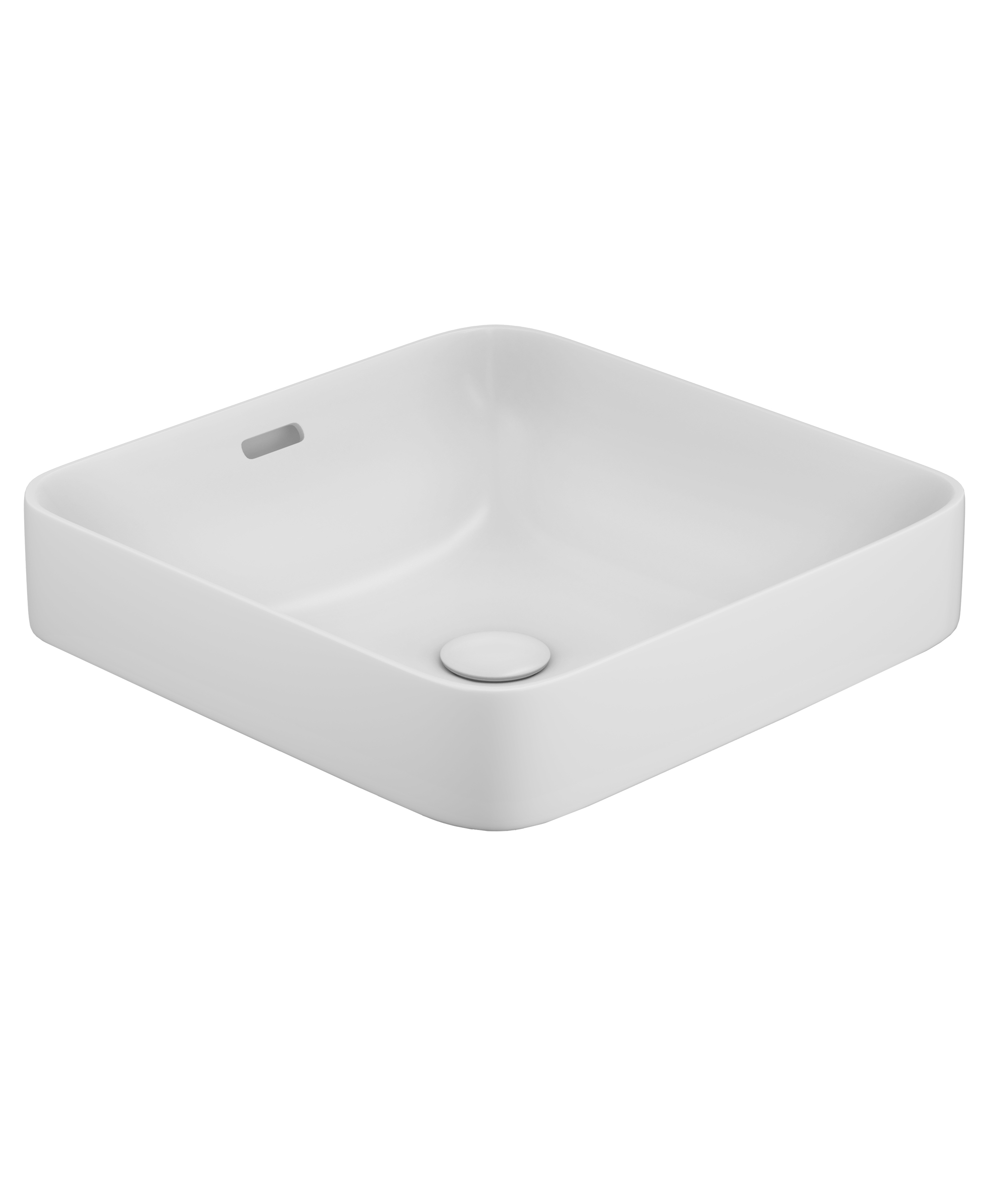 Obello 376 ceramic basin - White Silk Matte